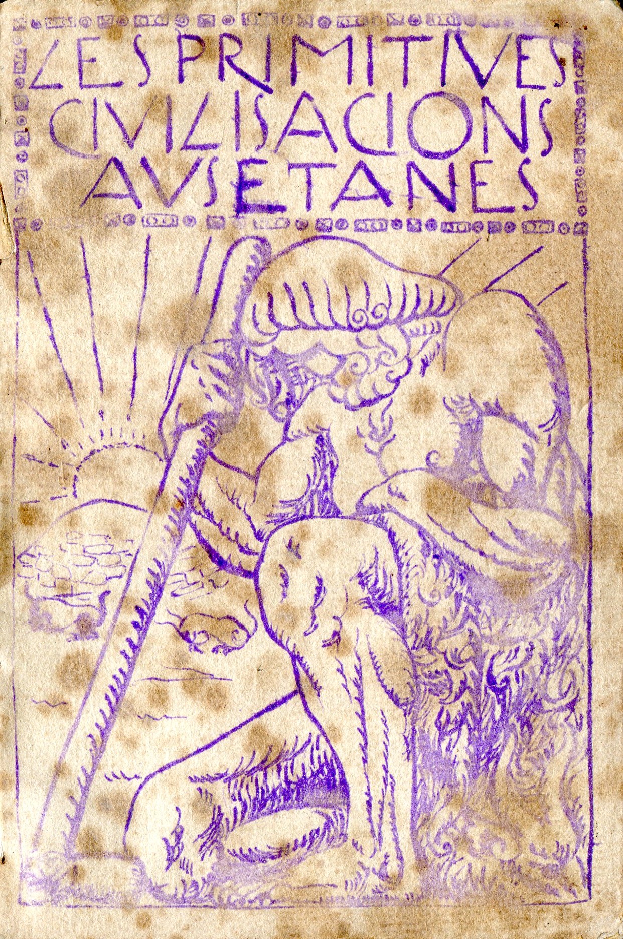 primitives civilisacions ausetanes, Les : Nota descriptiva de las trovalles prehistóriques fetes en l'Ausetania - Portada